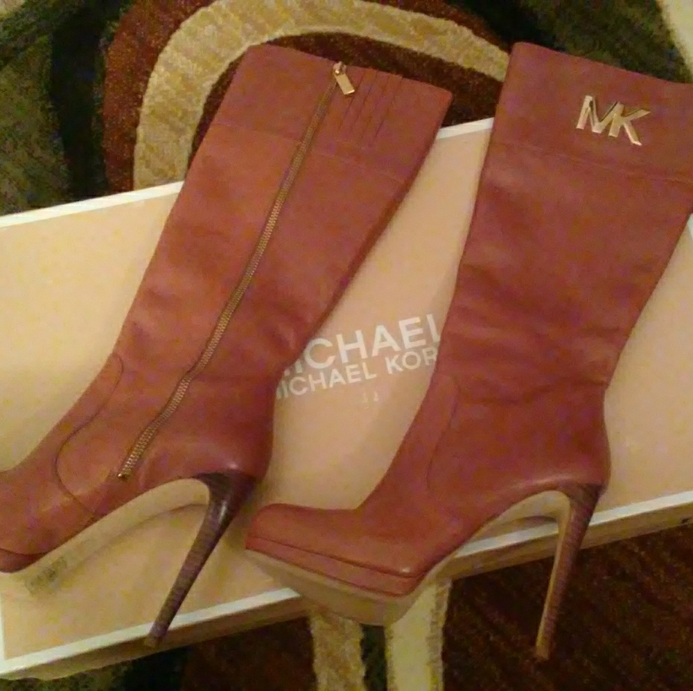 Michael Kors leather boots